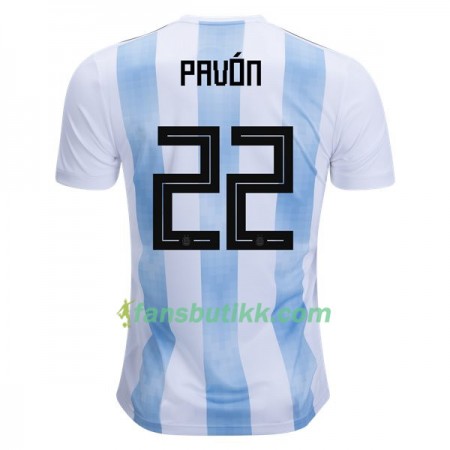 Fotball-VM 2018 Argentina drakt Pavon 22 Hjemmetrøye